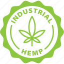 green, label, industrial hemp, hemp, thc free, cbd, leaf