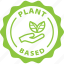 green, label, plant based, plant, vegan, vegetarian, food 