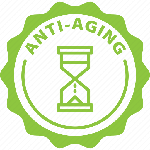 Green, label, anti-aging icon - Download on Iconfinder