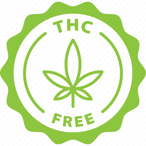 Green, label, thc free, medical, marijuana, cbd icon - Download on Iconfinder