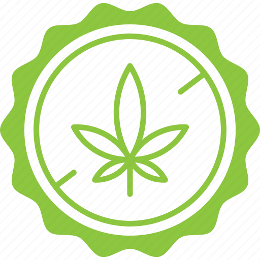 Green, label, thc free, medical, marijuana icon - Download on Iconfinder