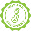 green, label, pregnant, emergency, warning