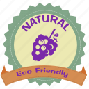 badge, eco, friendly, label