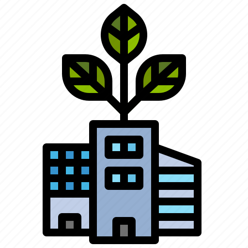 Eco, building, green, city, home, ecology, environment icon - Download on Iconfinder