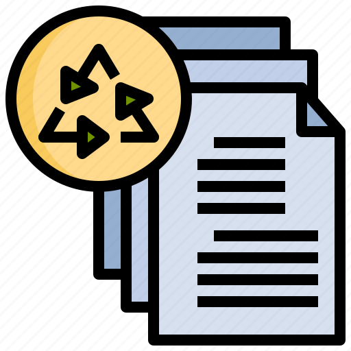 Paper, recycling, ecology, environment, document icon - Download on Iconfinder