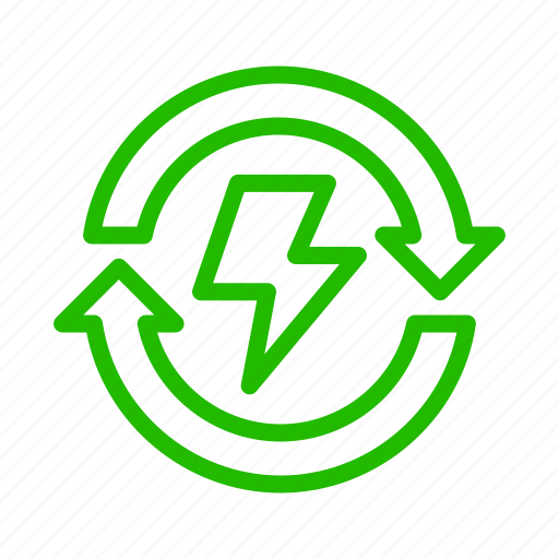 Electric, energy, recycle, flash, power icon - Download on Iconfinder