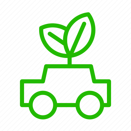 Car, eco, electric, energy, leaf icon - Download on Iconfinder