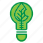 ecology, electricity, leaf, lightblub 