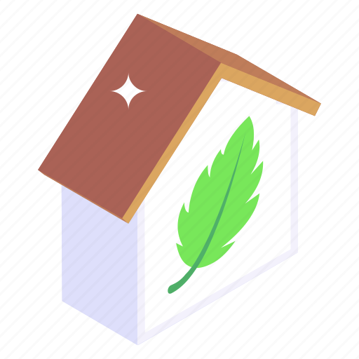 Eco house, eco home, green home, hut, chalet icon - Download on Iconfinder