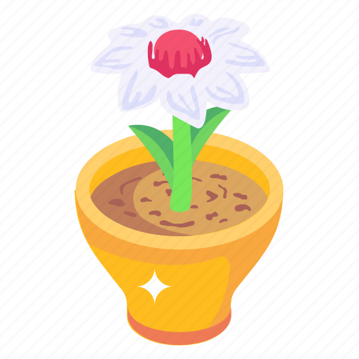 Plant, flowering plant, plant pot, greenery, nature icon - Download on Iconfinder
