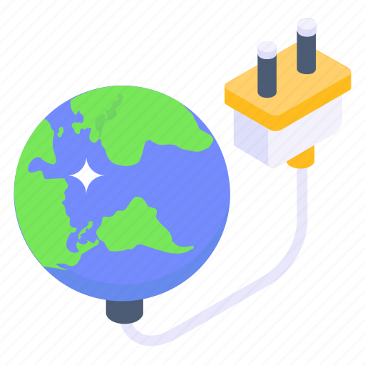 Global electricity, global power, global energy, electric power, plug icon - Download on Iconfinder