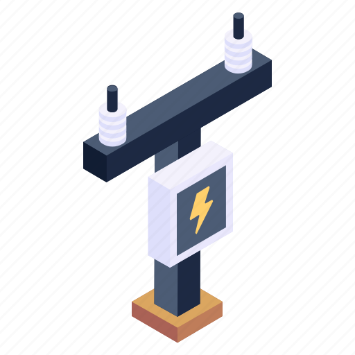Electric tower, electric pole, charge, electric component, voltage icon - Download on Iconfinder