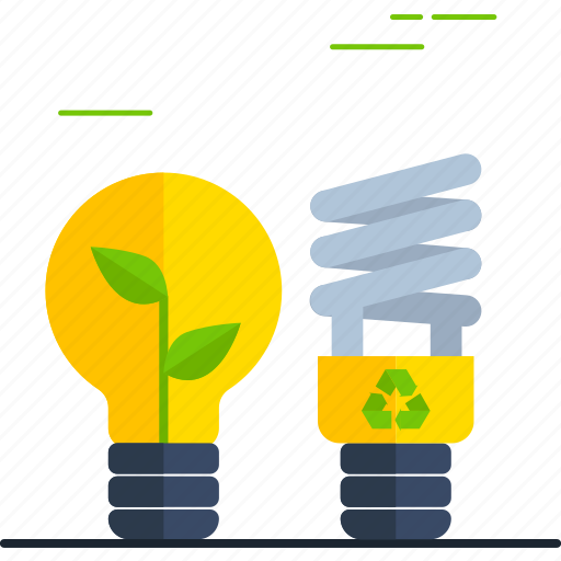 Ecological lightbulb, ecology light, ecology lightbulb, lightbulb, lightbulb icon, lightbulb idea icon - Download on Iconfinder