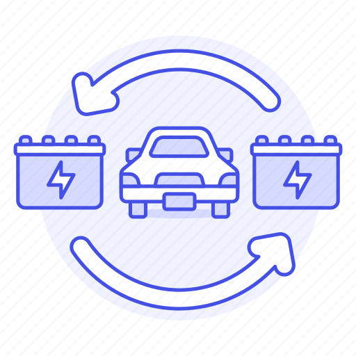 Batteries, battery, car, change, ecology, electric, recharge icon - Download on Iconfinder