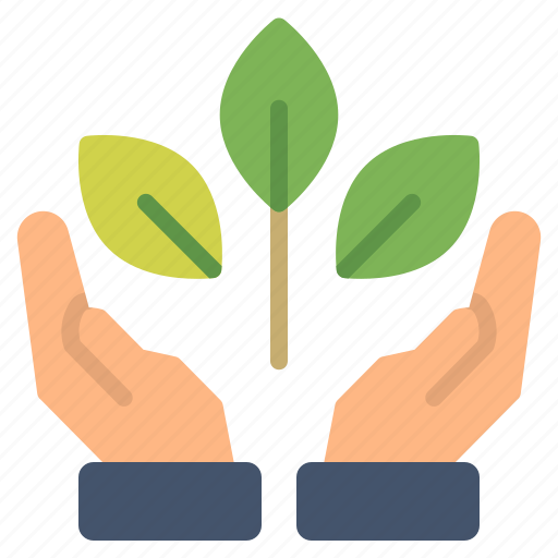 Eco, ecology, gesture, green, hand, leaf, nature icon - Download on Iconfinder