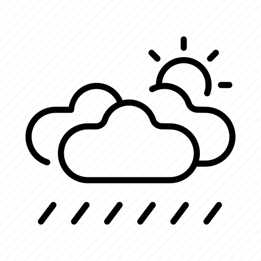 Cloud, cloudy, nature, rain, rainy, sun, weather icon - Download on Iconfinder