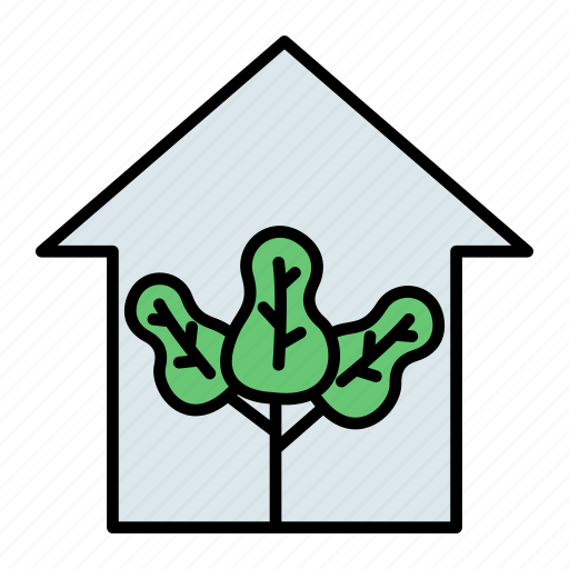 Eco, ecology, environment, green house, leaf icon - Download on Iconfinder