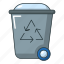 bin, box, can, cartoon, clean, container, trash 