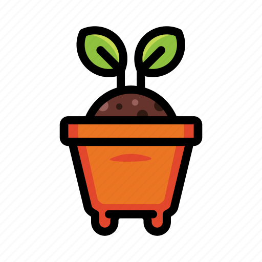 Leaf, plant, pot, sprout icon - Download on Iconfinder