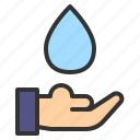 water, drop, hand, ecology, recycling, ecology and environment