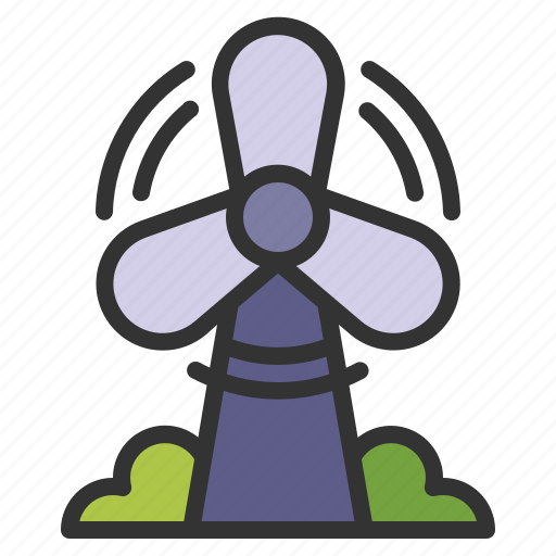 Wind, energy, turbine, power, generation, windmill, ecology and environment icon - Download on Iconfinder