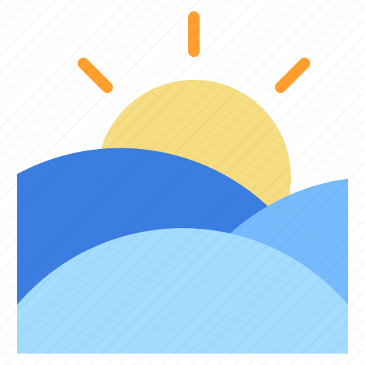 Beach, sun, sunset, travel, sea, nature, sunrise icon - Download on Iconfinder
