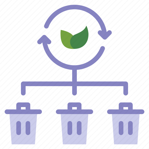 Sorting, trash, bin, leaf, recycle, waste, ecology icon - Download on Iconfinder