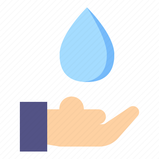 Water, drop, hand, ecology, recycling, save, environment icon - Download on Iconfinder
