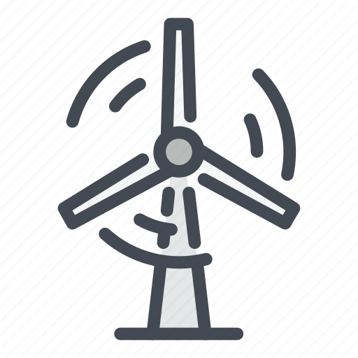 Wind, turbine, windmill, power, electricity, energy, plant icon - Download on Iconfinder