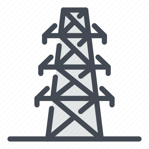 Electric, tower, power, electricity, building, transmission icon - Download on Iconfinder