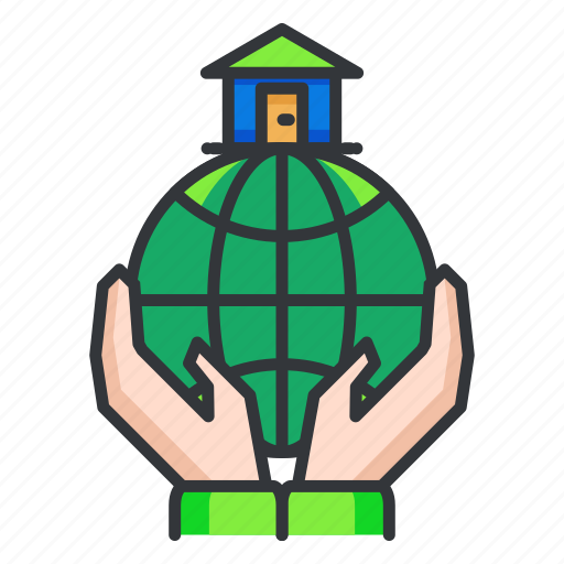 Care, ecology, globe, home icon - Download on Iconfinder