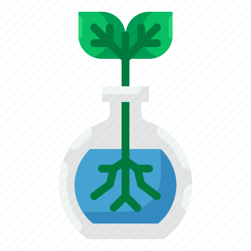 Flask, leaf, ecology, test, tube icon - Download on Iconfinder
