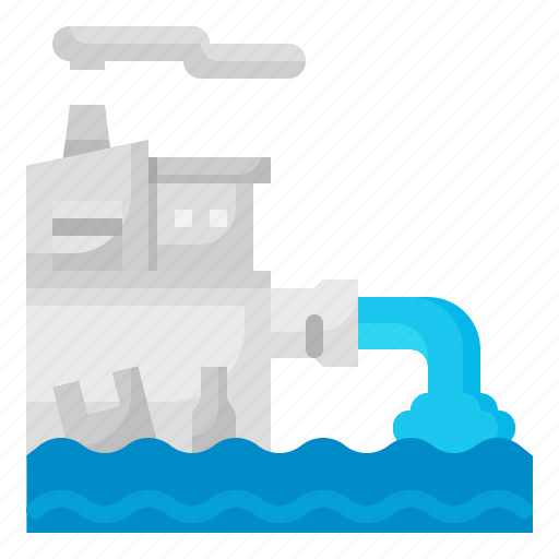 Waste, water, ecology, pollution, factory icon - Download on Iconfinder