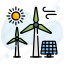 electricity, energy, panels, power, renewable, solar, wind 