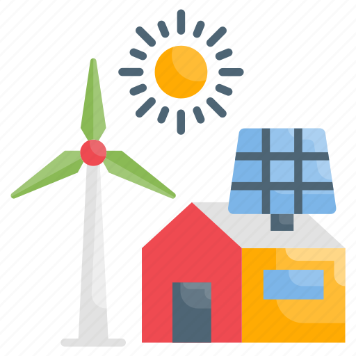 Alternative, clean, energy, panels, roof, solar, sun icon - Download on Iconfinder