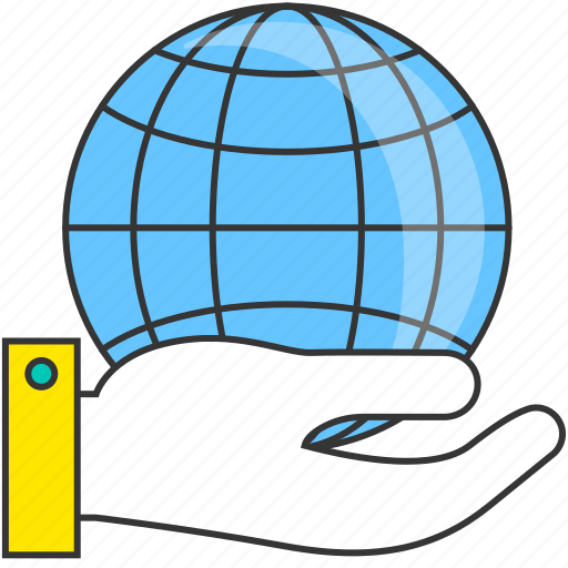 Earth, environment, global, globe, hand, protection, world icon - Download on Iconfinder
