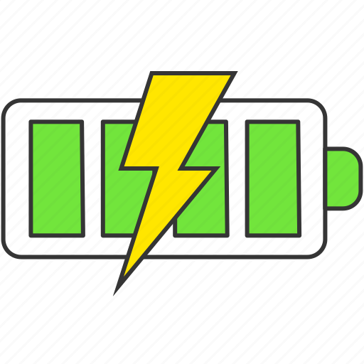 Battery, charge, electricity, energy, full, power icon - Download on Iconfinder