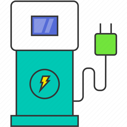 Electric car, electric station, electricity, energy, power, supercharger icon - Download on Iconfinder