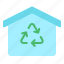 home, house, recycle, eco 