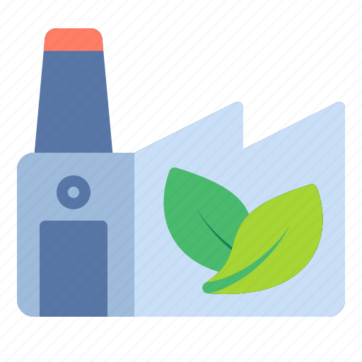 Factory, leaf, eco, ecology icon - Download on Iconfinder