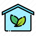 home, house, leaf, eco