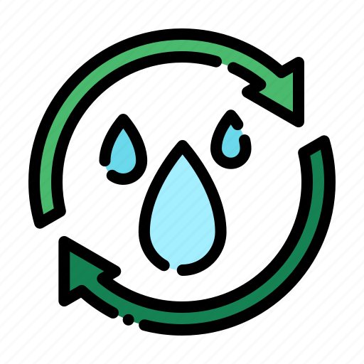 Reduce, reuse, water, drop icon - Download on Iconfinder