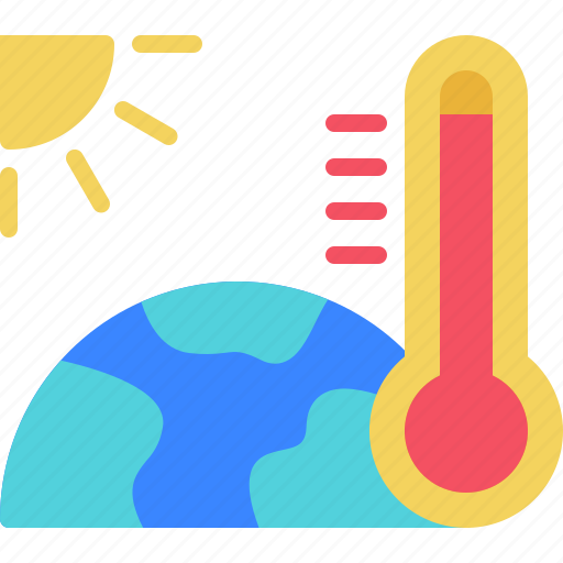 Global, warming, warm, thermometer, temperature, earth icon - Download on Iconfinder