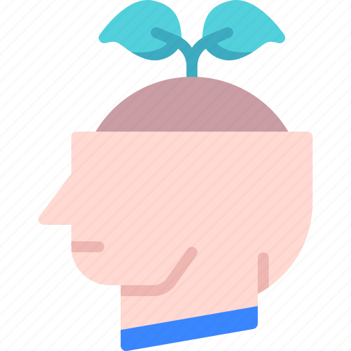 Head, leaf, growth, ecology, mind icon - Download on Iconfinder