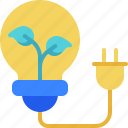 lamp, ecology, leaf, plug, light
