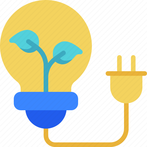 Lamp, ecology, leaf, plug, light icon - Download on Iconfinder