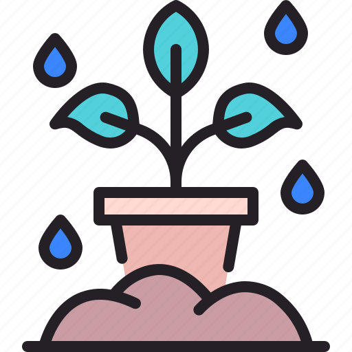 Plant, watering, growth, nature, farming icon - Download on Iconfinder