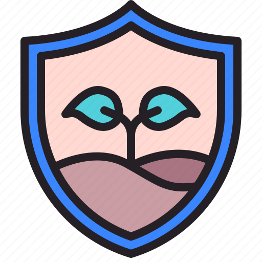 Shield, plant, protection, security, ecology icon - Download on Iconfinder
