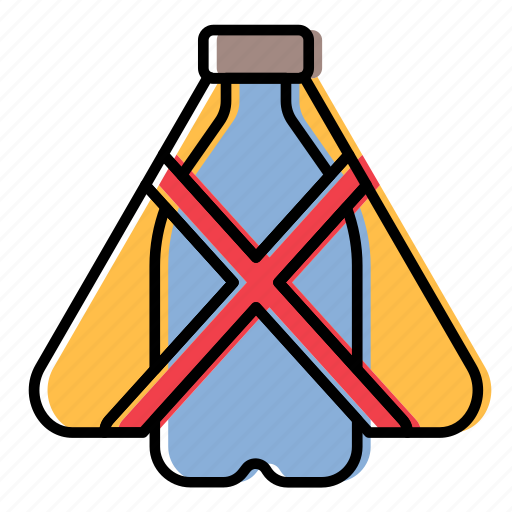 No bottle, bottle, beverage, eco, ecology, water, drink icon - Download on Iconfinder