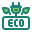ecology, environment, plant, eco, energy, leaf, power, recycle, plug 
